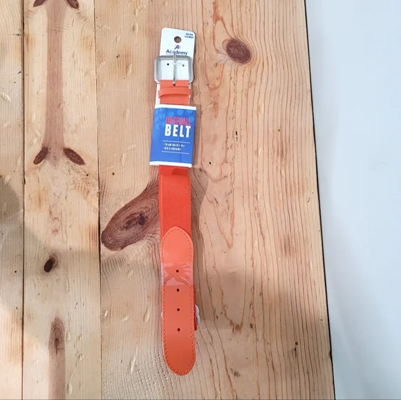 Academy Sports Youth Adjustable Baseball Belt NEW Orange ONE SIZE 18 In-34 In - Picture 2 of 4